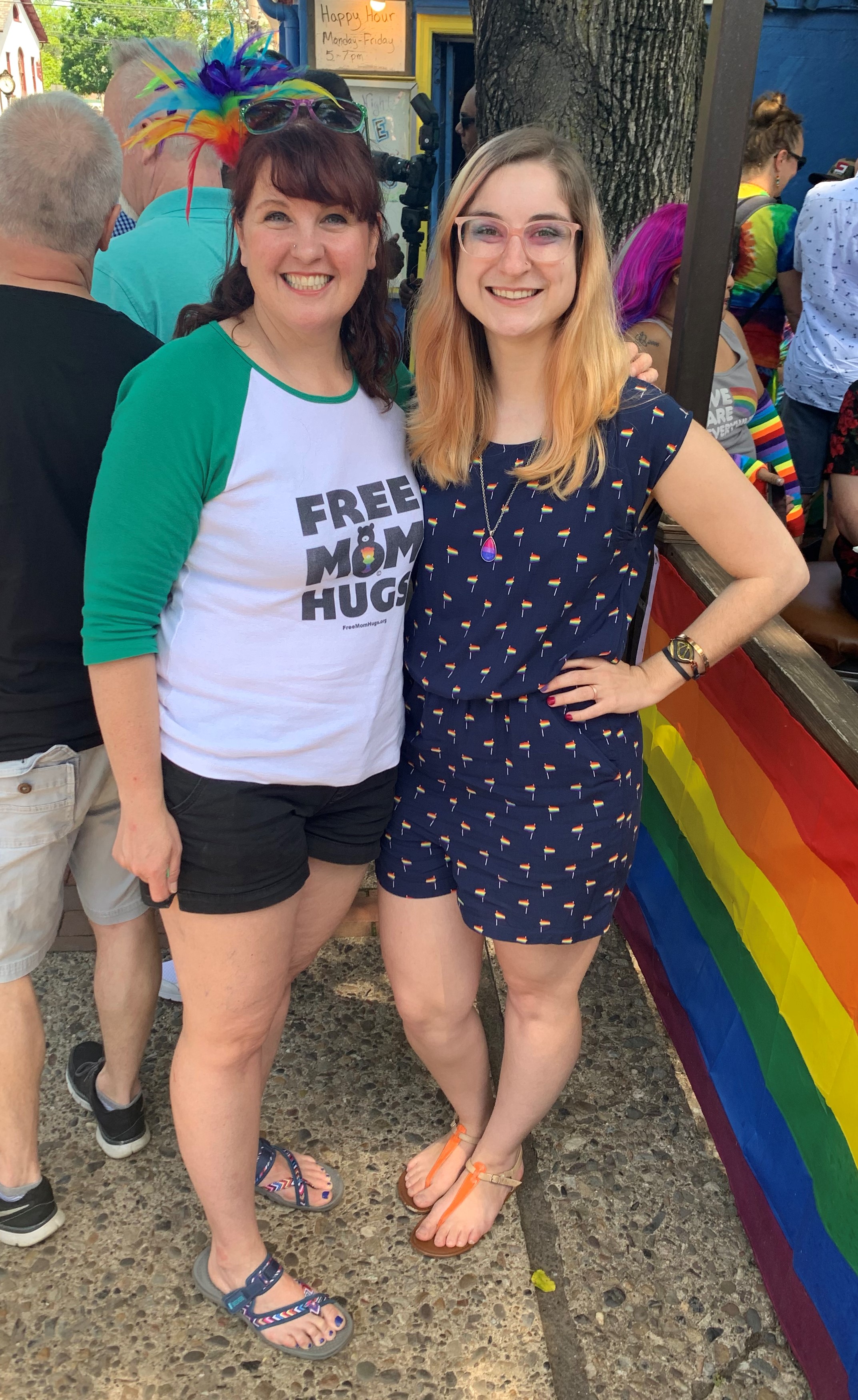 a picture of Carissa and Tracy at pride